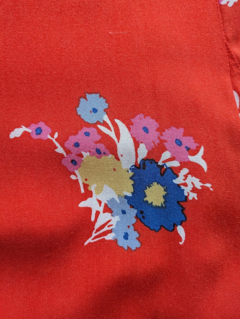 ModCloth Bright Red Retro Floral Pocketed Mini Skirt 🌸✨ - Picture 5 of 11
